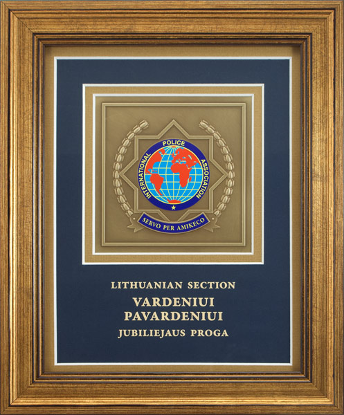 "International Police Association (IPA)" vardinis apdovanojimas